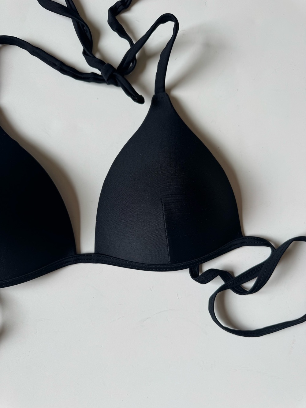 Black Triangle Tie-Side Bikini Set - Picture 5 of 8